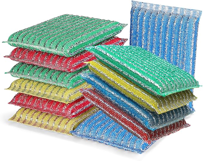 Premium 12-Pad Sponges Kitchen by ovwo