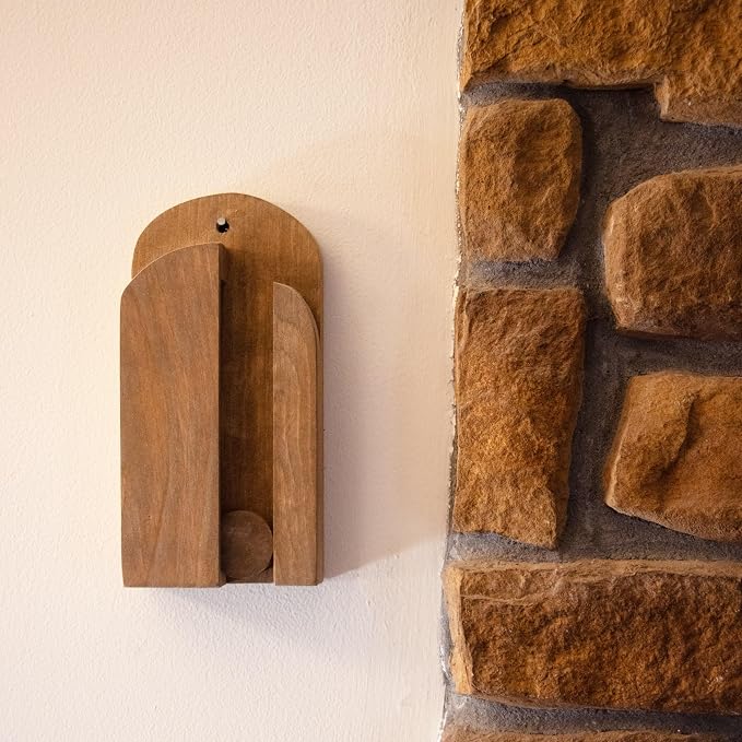 Lehman's Amish Handcrafted Broom Holder, Wall-Mount Wooden Storage Solution - Image 6