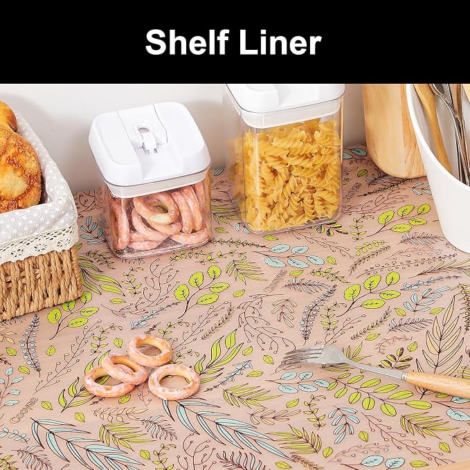 Cooyes Shelf Liners for Kitchen Cabinets, Refrigerator Liners Waterproof & - Image 5