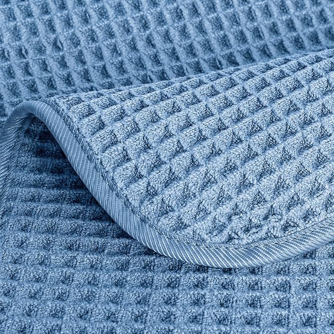 POLYTE 430 GSM Microfiber Lint Free Washcloth Face Towel, 13 x 13 in, 4 Pack - Image 4