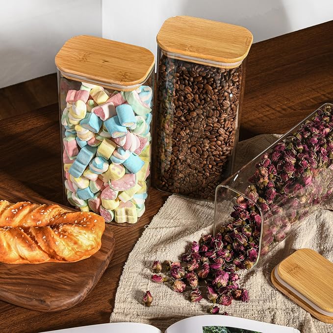 64oz Rectangle Airtight Glass Storage Containers - Image 6