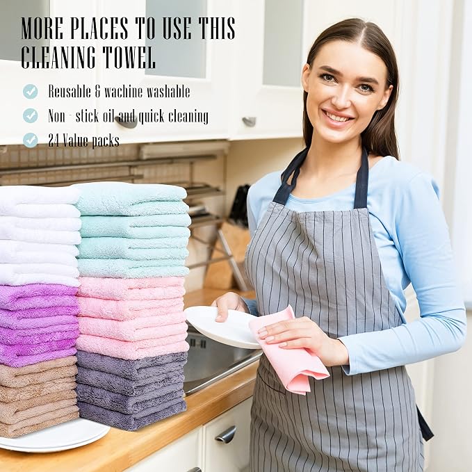 24 Pack Kitchen Dishcloths - Image 7