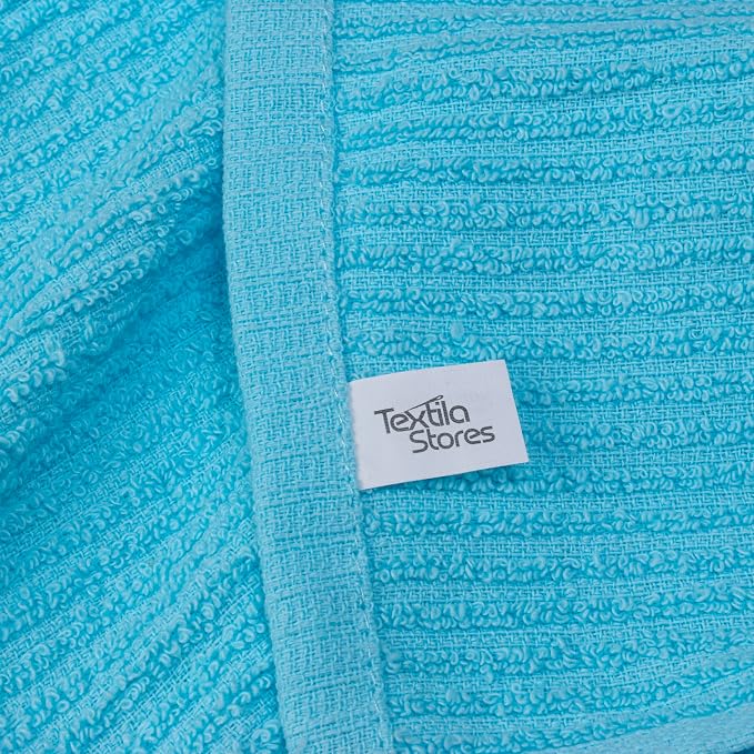 Textila Bar Mop Towels 12x12 Inch – Aqua Blue – Pack of 10 - Image 6