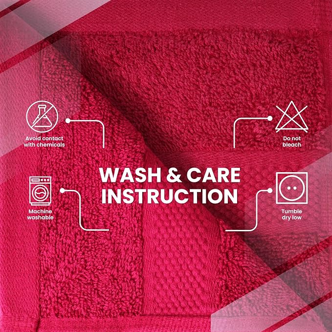 Infinitee Xclusives Burgundy Hand Towels - Image 7