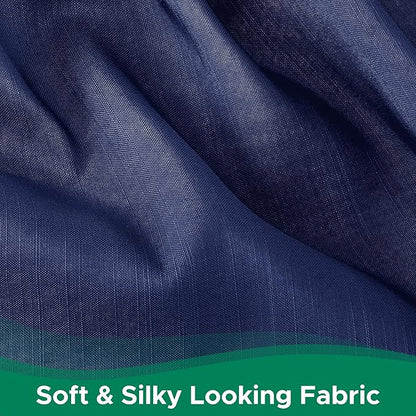 Biscaynebay Wrap Around Bed Skirts for King & Cal King Beds 15" Drop, Navy Adjustable Elastic Dust Ruffles Easy Fit Wrinkle & Fade Resistant Silky Luxurious Fabric Machine Washable