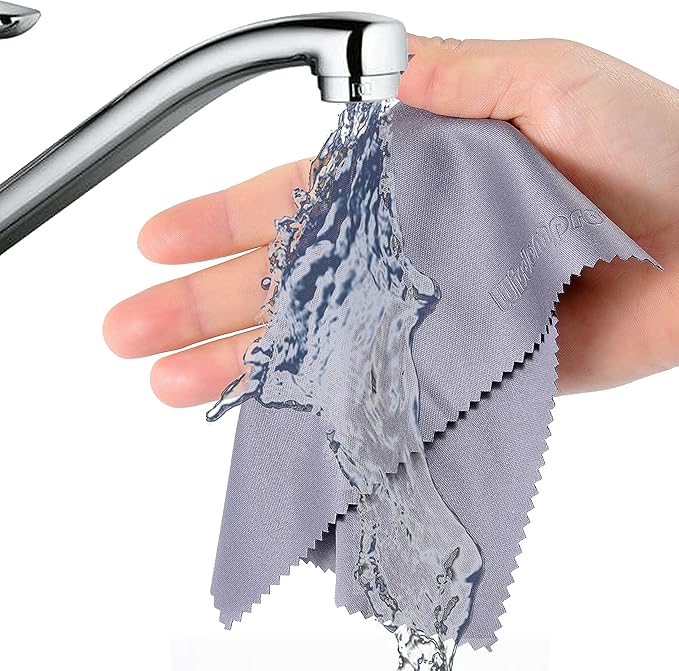 Wisdompro 8-Pack 6x7 Inches Microfiber Cleaning Cloth - Image 6