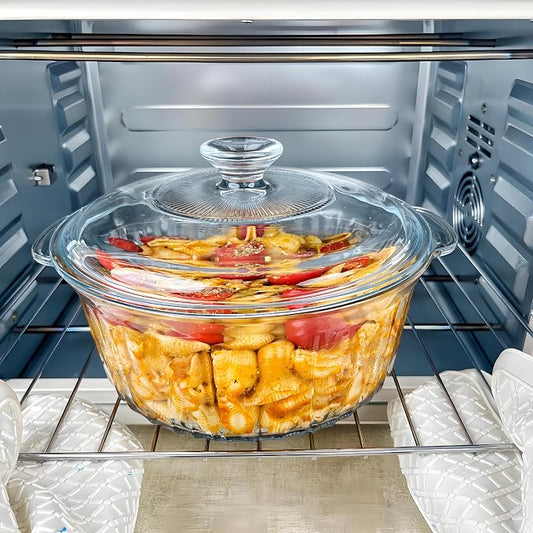 Round Glass Casserole Baking Dish - Image 2