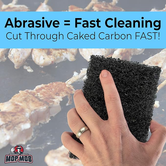 Restaurant-Grade Griddle Cleaning Pads 5 Pack. Use on Metal Grills, Cast Iron - Image 3