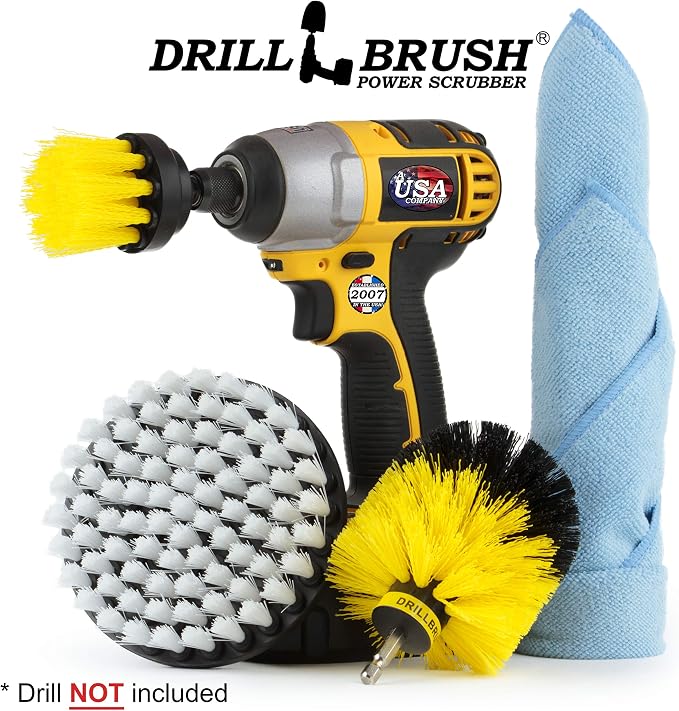 Cleaning - Bathroom Accessories - Drill Brush - Shower Cleaner - Shower Curtain - Image 4