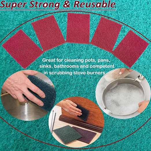10 Pack 6" x 9" 400 Grit General Purpose Scuff Pads - Image 5