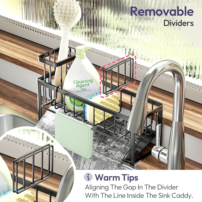 SWTYMIKI Sponge Holder for Kitchen Sink - Image 4