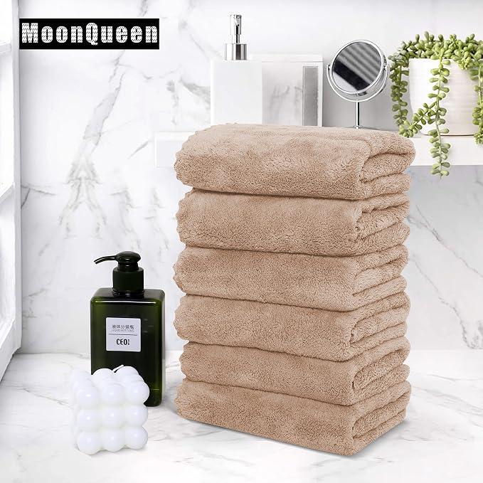 MOONQUEEN 6 Pack Premium Hand Towels - Image 5
