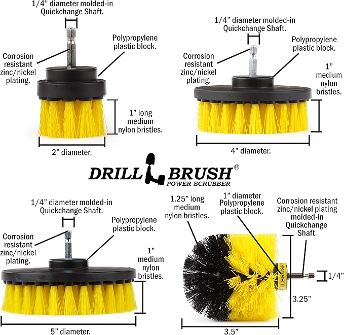 Nylon Drill Brush Attachment Set - Image 8