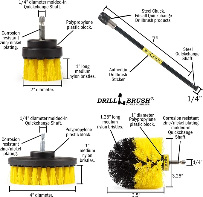 Drillbrush Power Scrubber Brush Set - Image 5