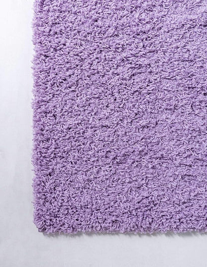 Unique Loom Solid Shag Collection Area Rug (10' x 13' Rectangle, Lilac)