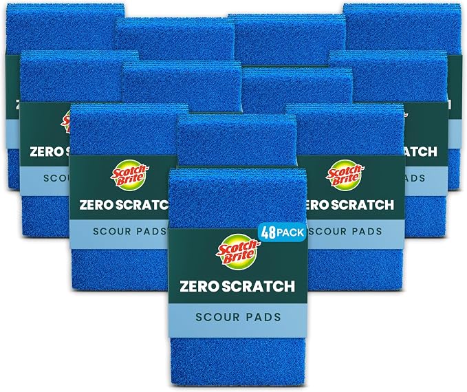 Scotch-Brite Zero Scratch Scouring Pad, Effective + Gentle Dish Scrubber by Scotch-Brite