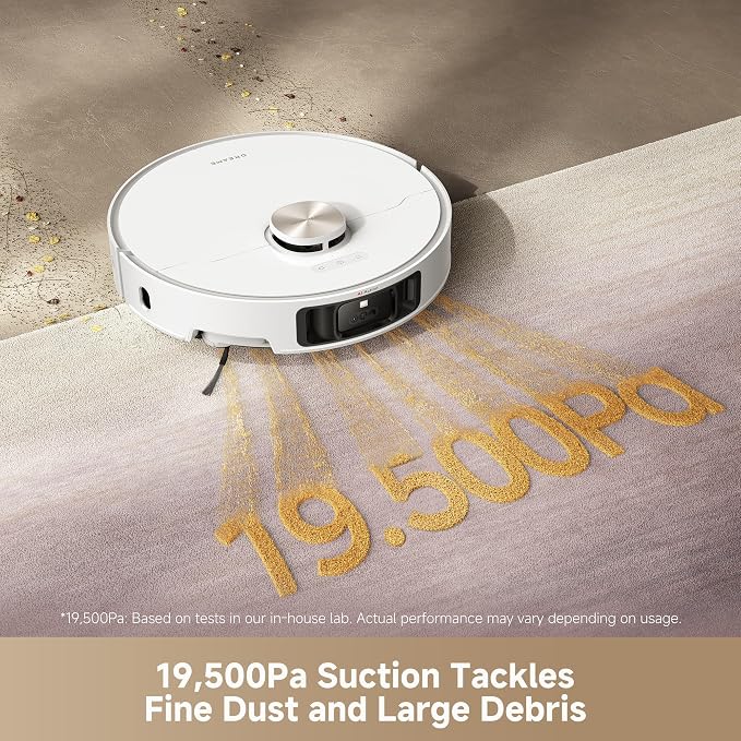 DREAME L50 Ultra Robot Vacuum and Mop White, 500Pa Suction, - Image 5