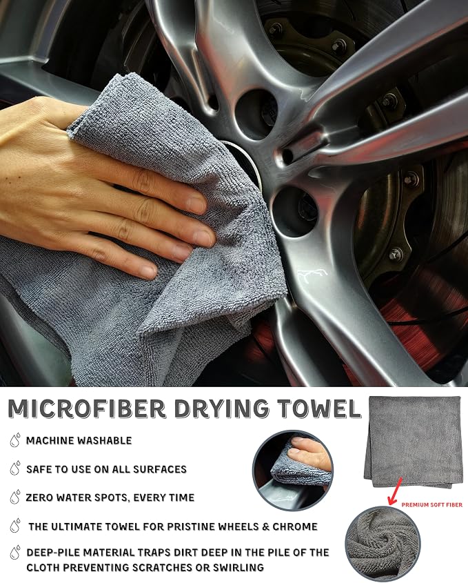 7PCS Pro-Grade Wheel Cleaning Kit: Long Handle Soft Wheel Brushes, Detailing - Image 5