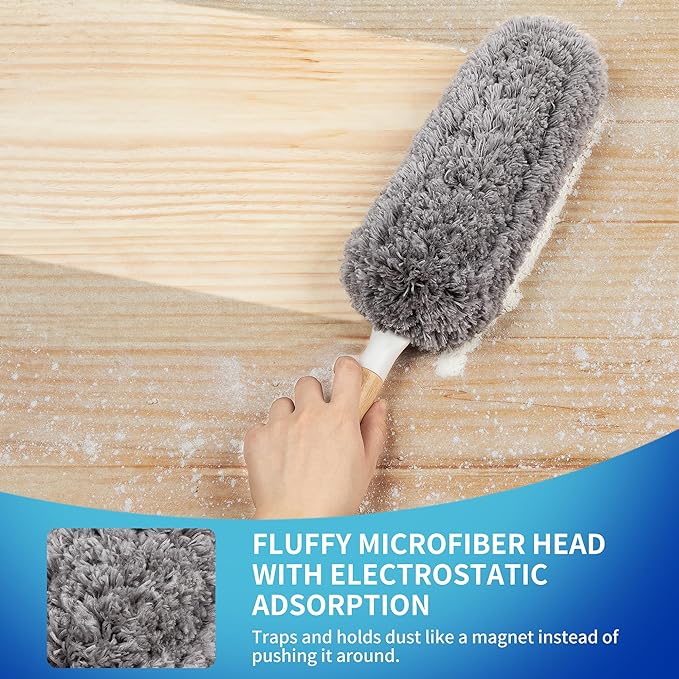 MR.SIGA Lint Free Microfiber Duster, Washable and Reusable Duster - Image 3
