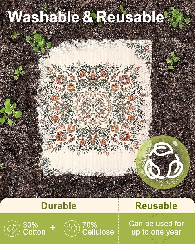 6 Pack Swedish Dishcloths for Kitchen - Image 3