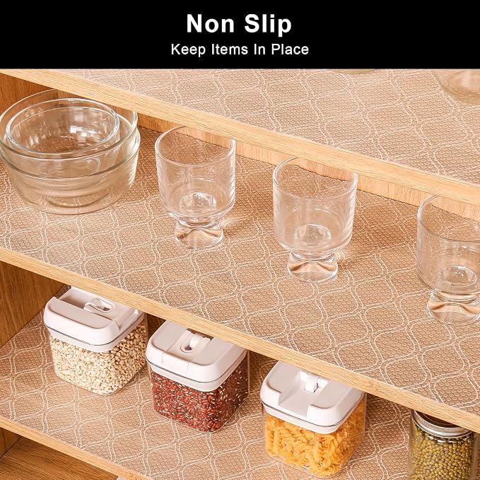 Cooyes Shelf and Drawer Liner for Kitchen Cabinets Non-Adhesive, Waterproof - Image 3