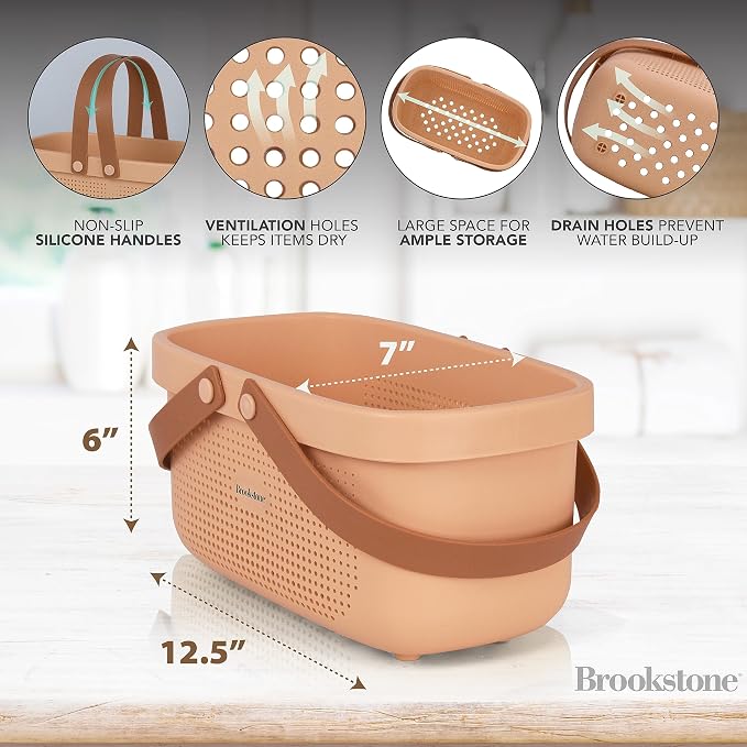 Brookstone Modern Large Portable Shower Caddy - Image 4