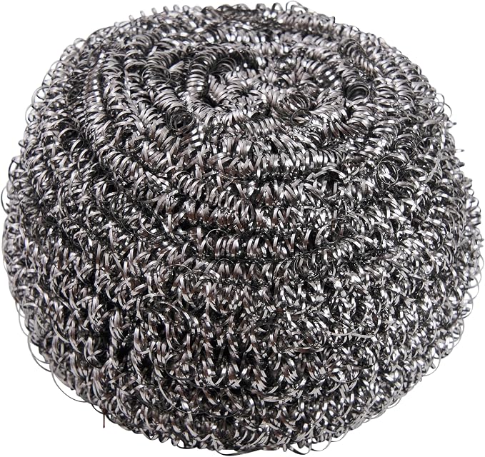 Spontex Specialist Stainless Steel Scourers | XL | Tough Metal Scourers - Image 7