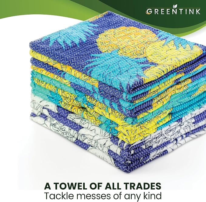 Eco-Friendly Reusable Dish Cloth Set – 10-Pk Multipurpose Kitchen Cleaning - Image 3