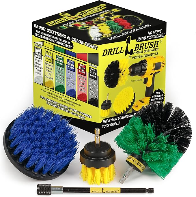 Drillbrush Shower Scrubber Drill Attachment by Drillbrush