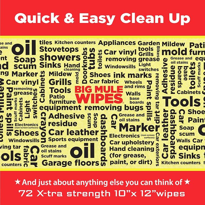 XL Heavy-Duty Cleaning Wipes – All-Purpose Wipes - Image 8
