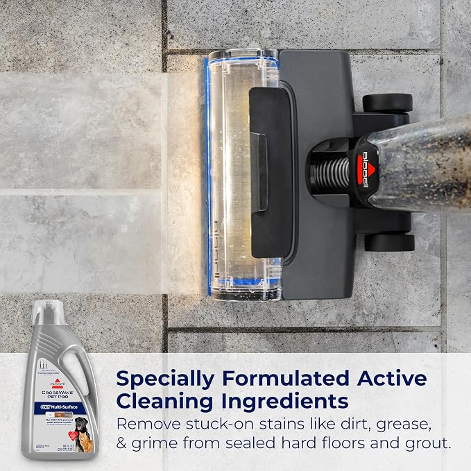 Bissell CrossWave PET PRO OXY Multi-Surface Formula, 80 oz, Removes Stuck-On - Image 4