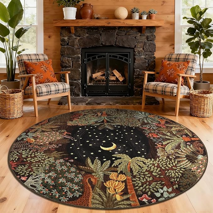 GarveeHome Round Area Rugs 6ft for Bedroom - Image 7
