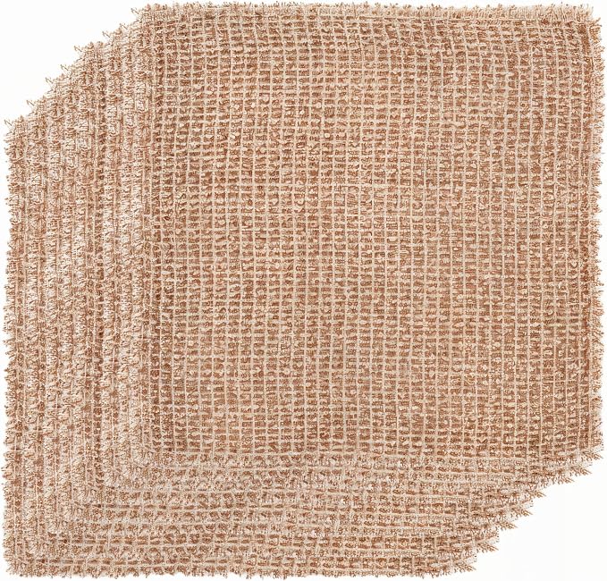 Redecker XL Copper Cleaning Cloths – 10 x 10 inches, Scratch-Free 2-Ply Real by Redecker