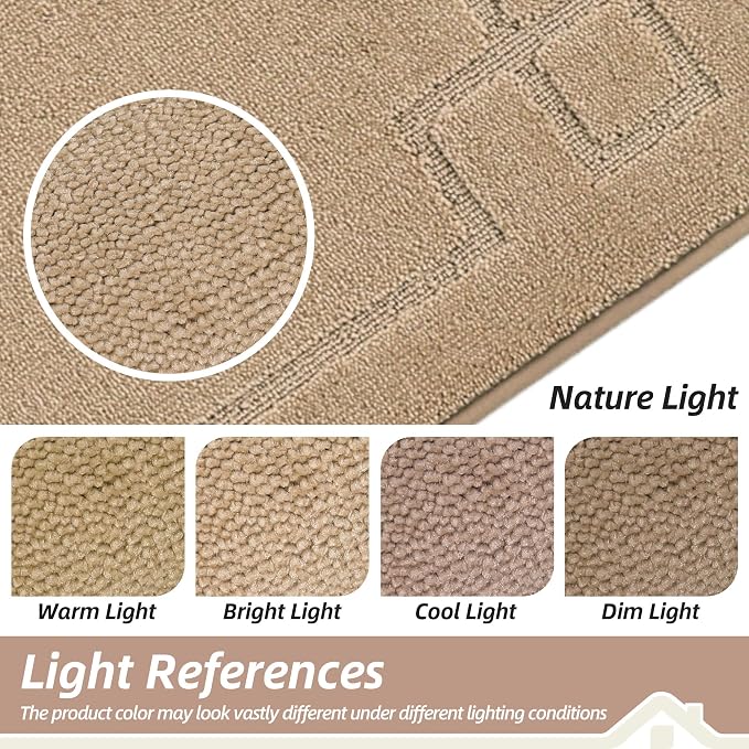 BEQHAUSE Door Mat 24" x 36", Non-Slip Door Mats Indoor Entryway Rugs Washable - Image 5