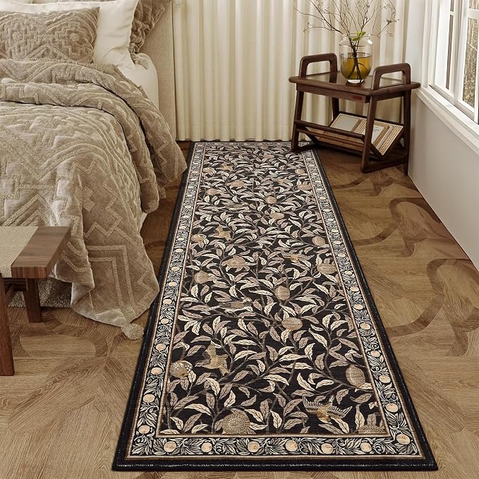 GarveeHome 2x6 Runners for Hallways Non Slip, Boho Leaf Kitchen Runner Rug - Image 3