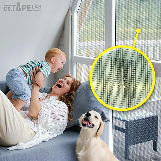 Black Window Screen Repair Tape, 2 in X 8.5 FT, Screen Repair Kit - Image 4