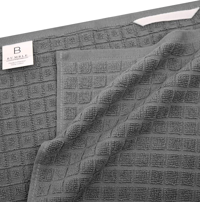 Premium Kitchen Towels | Large Cotton Dish Towels | Flat & Terry Highly - Image 4