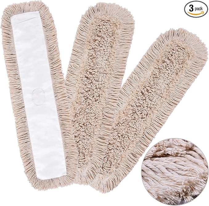 Matthew Cleaning 24'' Cotton Dust Mop Refill Washable Thick Tufted Replacement by MATTHEWCLEANINGPRODUCTS