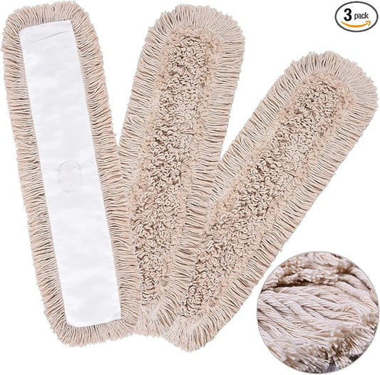Matthew Cleaning 36'' Cotton Dust Mop Refill Washable Thick Tufted Replacement by MATTHEWCLEANINGPRODUCTS