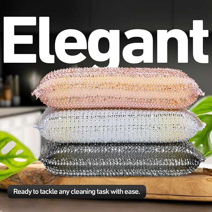 6-Pack Kitchen Scrubbing Sponges, Durable Non Scratch Heavy Duty Multi-Surface - Image 2