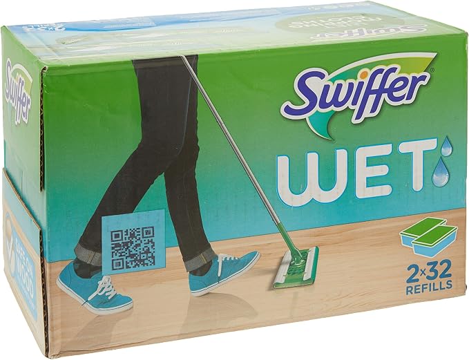Swiffer Sweeper Wet Mopping Cloths Refills Open Window Fresh 32 Count Pack of 2 - Image 2