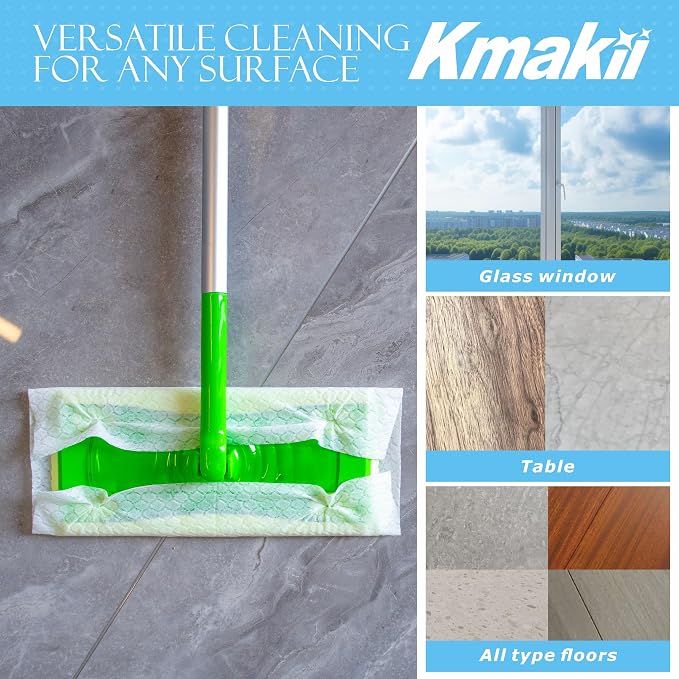 KMAKII Dry Sweeping Cloths Dry Mop Refills - Image 5