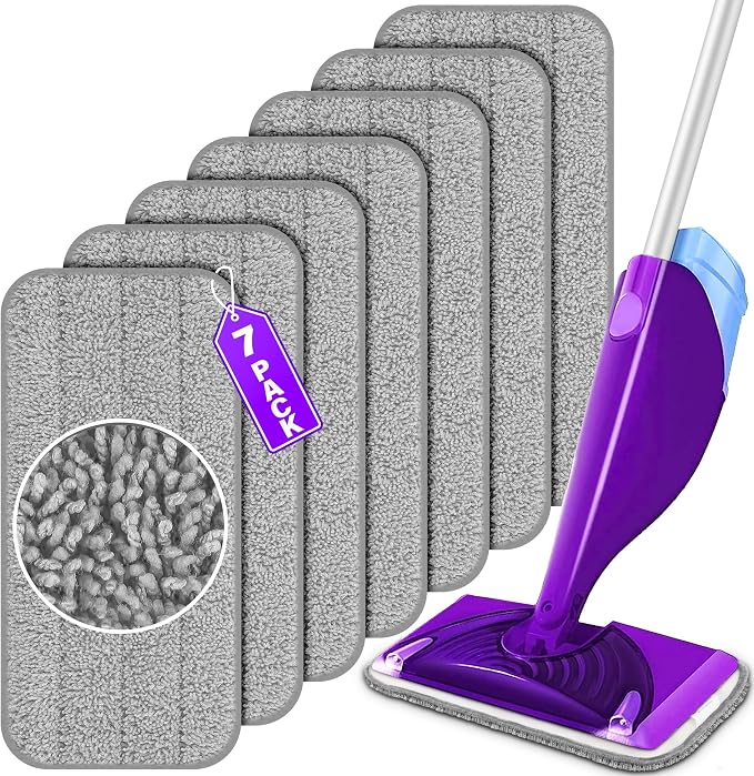 Reusable Mop Pads for Swiffer WetJet, Wet Pads Refills for 12'' Spray Mop by FORPEEDER