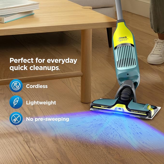 Shark VACMOP Reveal NEW Cordless Hard Floor Cleaner, Vacuum & Spray Mop - Image 9