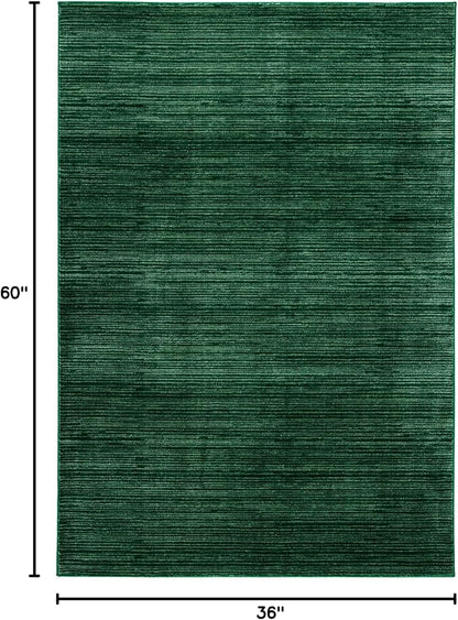 SAFAVIEH Area Rug 3x5 - Vision Collection - Dark Green, Modern Ombre Design, Non-Shedding & Easy to Clean, Ideal for Foyer, Entryway, Bedroom, Accent Space (VSN606Y)