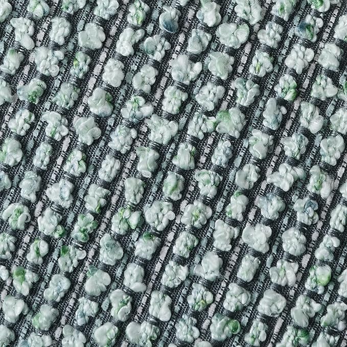 Striped Throw Pillow Covers 12x20 Set of 2 Green Textured Polyester Chic Morden Boho Accent Farmhouse Rectangular Lumbar Decorative Couch Pillow Covers for Home Decor Bed Sofa Living Room