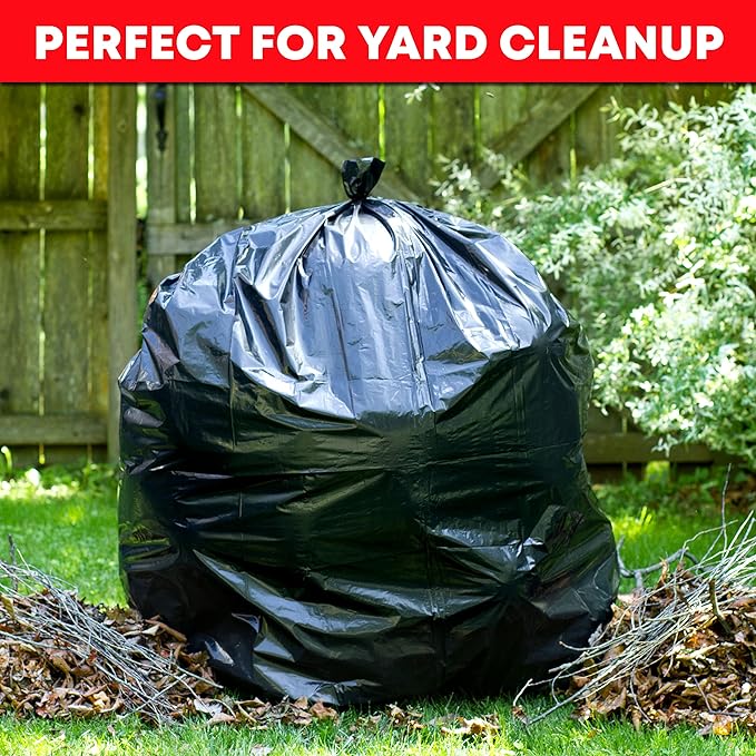 Tasker 65 Gallon Trash Bags for Toter, Extra Large 64 Gallon Heavy Duty - Image 2