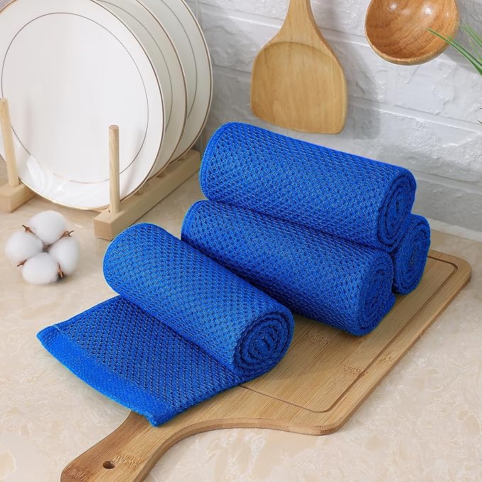 Kitinjoy 100% Cotton Waffle Weave Kitchen Hand Towels - Image 7