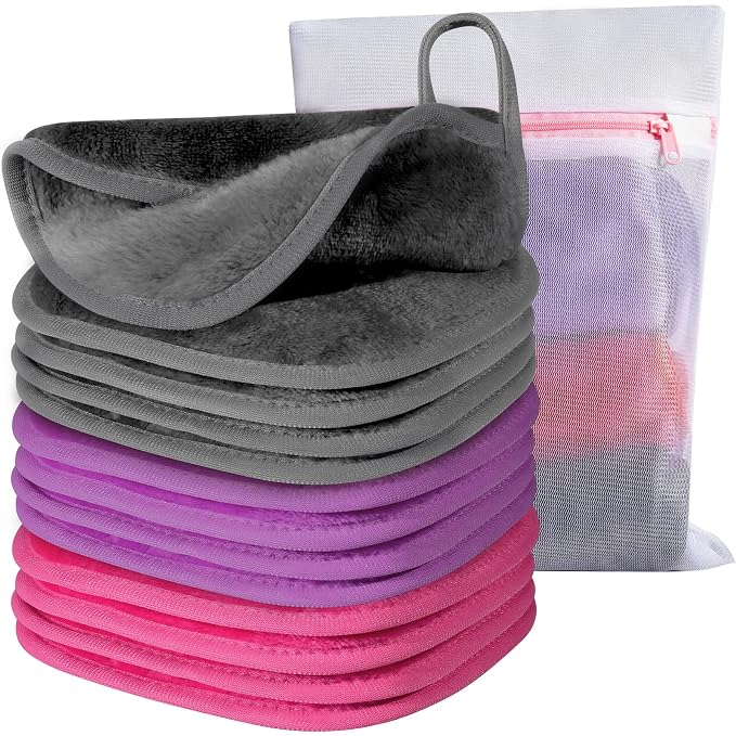 Makeup Remover Cloth, Makeup Remover Pads Microfiber Face Washcloth by Natwag