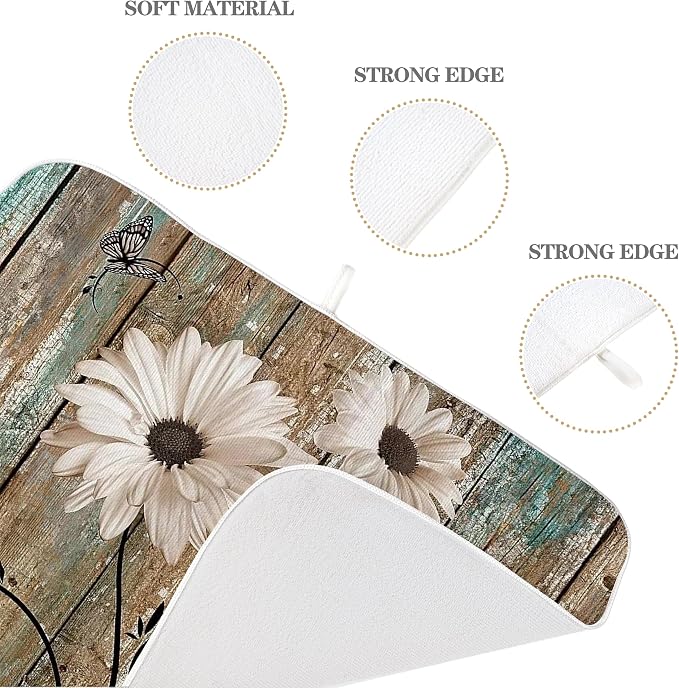 Floral Dish Drying Mat 18x24 Inches - Image 7